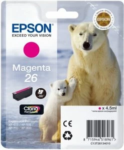 Druckerpatronen, Druckerzubehör Epson 26 Claria Premium Tintenpatrone Magenta