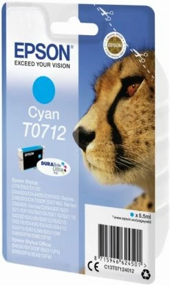 Druckerpatronen, Druckerzubehör Epson Singlepack T0712 DURABrite Ultra In Tintenpatrone Cyan -Günstiges Bürobedarf Geschäft 02a38ccd 73f2 4846 97f6 eb2f6ab91099 600x600