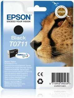 Druckerpatronen, Druckerzubehör Epson T 0711 Tinte DURABrite Ultra Schwarz