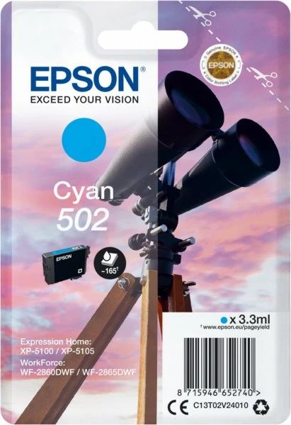 Druckerpatronen, Druckerzubehör Epson 502 (3,3ml) Tintenpatrone Cyan 3 Druckerpatronen, Druckerzubehör Epson 502 (3,3ml) Tintenpatrone Cyan – Bild 3
