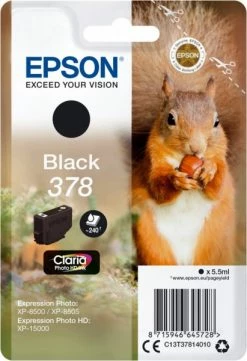 Druckerpatronen, Druckerzubehör Epson 378 Claria Photo HD Tintenpatrone Schwarz