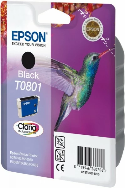 Druckerpatronen, Druckerzubehör Epson T 0801 Tinte Claria Photographic Schwarz 2 Druckerpatronen, Druckerzubehör Epson T 0801 Tinte Claria Photographic Schwarz – Bild 2