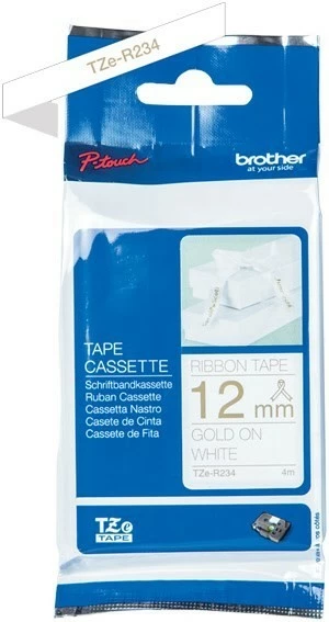 Druckerpatronen, Druckerzubehör Brother TZe-R234 Textilband (12mm) Gold/weiß 4 Druckerpatronen, Druckerzubehör Brother TZe-R234 Textilband (12mm) Gold/weiß – Bild 4