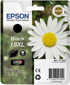 Druckerpatronen, Druckerzubehör Epson 18XL Claria Home Tintenpatrone Schwarz