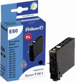 Druckerpatronen, Druckerzubehör Pelikan E80 Tintenpatrone Ersetzt Epson T18114010 Schwarz