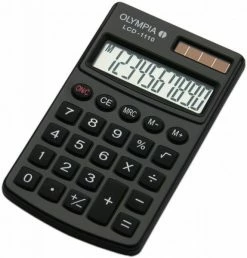 Bürogeräte Olympia LCD-1110 Taschenrechner Schwarz