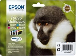 Druckerpatronen, Druckerzubehör Epson T 0895 DURABrite Ultra Multipack Tintenpatrone 4-farbig