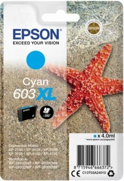 Druckerpatronen, Druckerzubehör Epson 603XL (4,0ml) Tintenpatrone Cyan