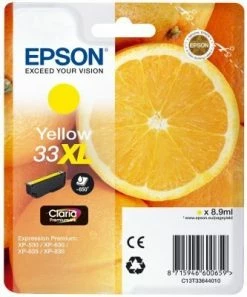 Druckerpatronen, Druckerzubehör Epson 33XL Claria Premium Tintenpatrone Gelb