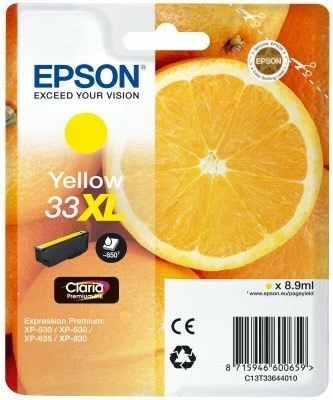 Druckerpatronen, Druckerzubehör Epson 33XL Claria Premium Tintenpatrone Gelb 1 Druckerpatronen, Druckerzubehör Epson 33XL Claria Premium Tintenpatrone Gelb