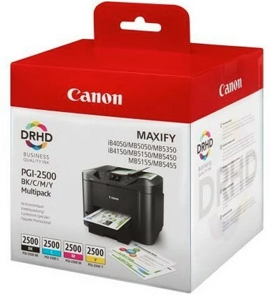 Druckerpatronen, Druckerzubehör Canon PGI-2500 Tinten-Multipack 4-farbig 1 Druckerpatronen, Druckerzubehör Canon PGI-2500 Tinten-Multipack 4-farbig