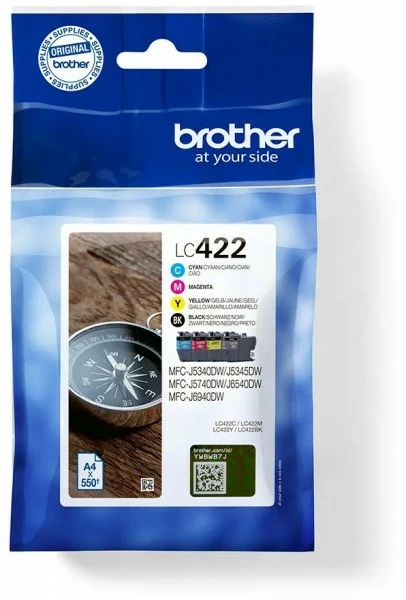 Druckerpatronen, Druckerzubehör Brother LC-422VAL ValuePack Tinte 4-farbig 1 Druckerpatronen, Druckerzubehör Brother LC-422VAL ValuePack Tinte 4-farbig