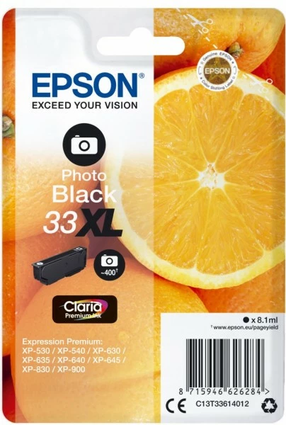 Druckerpatronen, Druckerzubehör Epson 33XL Claria Premium Tintenpatrone Photo Black 1 Druckerpatronen, Druckerzubehör Epson 33XL Claria Premium Tintenpatrone Photo Black