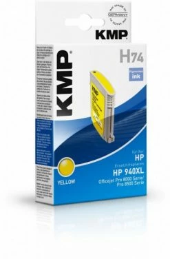Druckerpatronen, Druckerzubehör KMP H74 (1.400 S.) Recycled Mit Chip Tintenpatrone Gelb