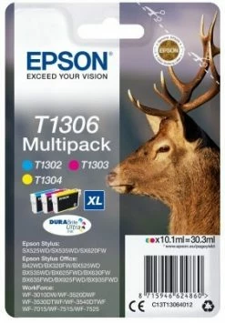 Druckerpatronen, Druckerzubehör Epson Multipack 3 Farben T1306 DURABrite