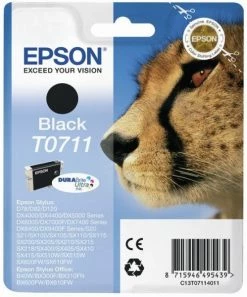 Druckerpatronen, Druckerzubehör Epson T 0711 Tinte DURABrite Ultra Schwarz