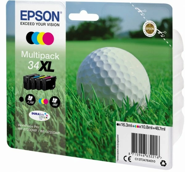 Druckerpatronen, Druckerzubehör Epson 34XL DURABrite Ultra Multipack 4-farbig 2 Druckerpatronen, Druckerzubehör Epson 34XL DURABrite Ultra Multipack 4-farbig – Bild 2