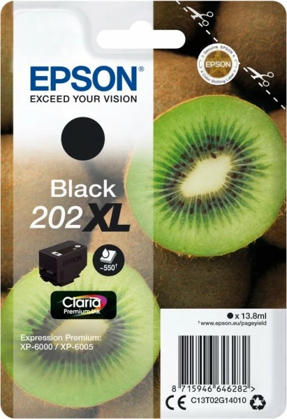 Druckerpatronen, Druckerzubehör Epson 202XL Claria Premium Tintenpatrone Schwarz 1 Druckerpatronen, Druckerzubehör Epson 202XL Claria Premium Tintenpatrone Schwarz