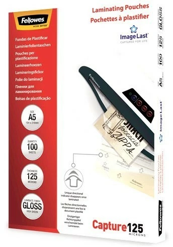 Druckerpatronen, Druckerzubehör Fellowes Laminierfolien Capture A5 125 Mic (100 St.) 1 Druckerpatronen, Druckerzubehör Fellowes Laminierfolien Capture A5 125 Mic (100 St.)