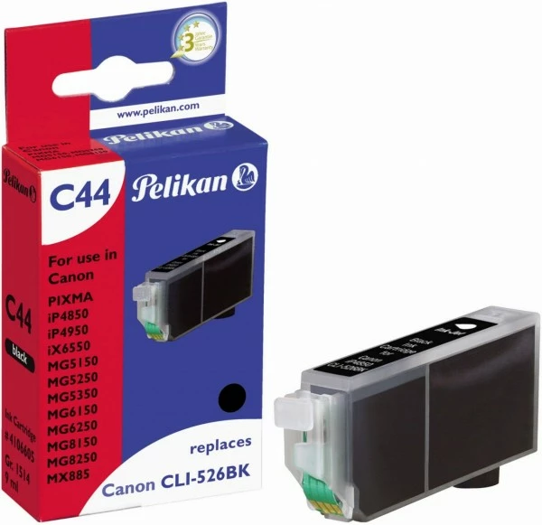 Druckerpatronen, Druckerzubehör Pelikan C44 Tintenpatrone Ersetzt Canon CLI-526BK Schwarz 1 Druckerpatronen, Druckerzubehör Pelikan C44 Tintenpatrone Ersetzt Canon CLI-526BK Schwarz