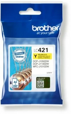 Druckerpatronen, Druckerzubehör Brother LC-421Y (200 S.) Tintenpatrone Gelb