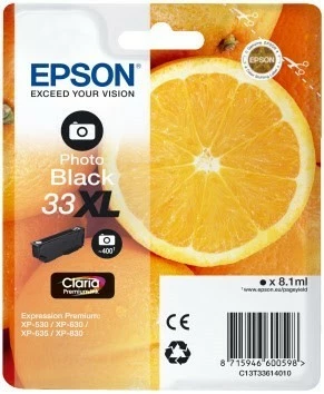 Druckerpatronen, Druckerzubehör Epson 33XL Claria Premium Tintenpatrone Photo Black 1 Druckerpatronen, Druckerzubehör Epson 33XL Claria Premium Tintenpatrone Photo Black