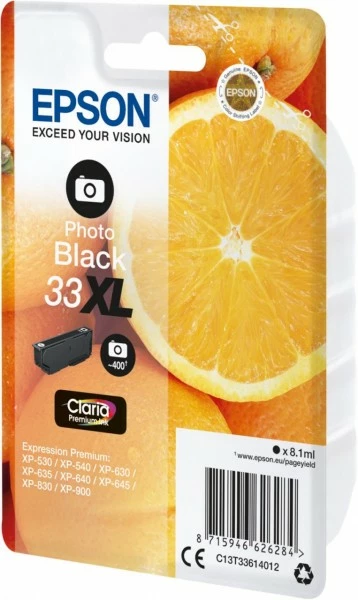 Druckerpatronen, Druckerzubehör Epson 33XL Claria Premium Tintenpatrone Photo Black 2 Druckerpatronen, Druckerzubehör Epson 33XL Claria Premium Tintenpatrone Photo Black – Bild 2