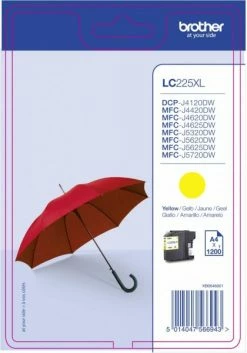 Druckerpatronen, Druckerzubehör Brother LC 225 XLY Tintenpatrone (1.200 S.) Gelb