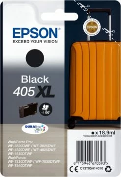 Druckerpatronen, Druckerzubehör Epson 405XL DURABrite Ultra (1.100 S.) Tintenpatrone Schwarz
