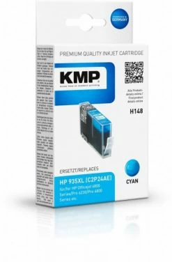 Druckerpatronen, Druckerzubehör KMP H149 (825ml) Tintenpatrone Ersetzt HP 935XL (C2P24AE) Cyan