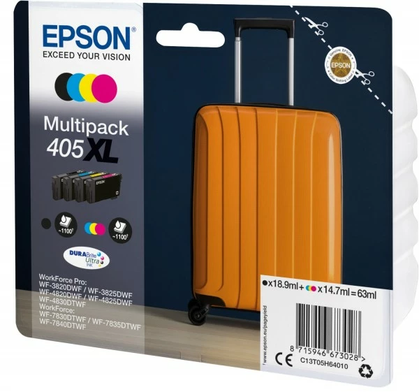Druckerpatronen, Druckerzubehör Epson 405XL DURABrite Ultra Tinten-Multipack 4-farbig 2 Druckerpatronen, Druckerzubehör Epson 405XL DURABrite Ultra Tinten-Multipack 4-farbig – Bild 2