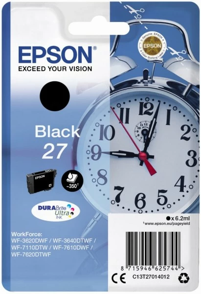 Druckerpatronen, Druckerzubehör Epson 27 DURABrite Ultra Tintenpatrone Schwarz 1 Druckerpatronen, Druckerzubehör Epson 27 DURABrite Ultra Tintenpatrone Schwarz