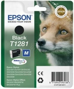 Druckerpatronen, Druckerzubehör Epson T 1281 Tinte DURABrite Ultra Schwarz
