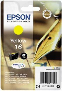 Druckerpatronen, Druckerzubehör Epson 16 DURABrite Ultra Tintenpatrone Gelb