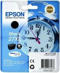 Druckerpatronen, Druckerzubehör Epson 27XL DURABrite Ultra Tintenpatrone Schwarz