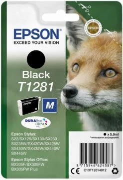 Druckerpatronen, Druckerzubehör Epson T1281 DURABrite Ultra Tintenpatrone Schwarz