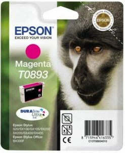 Druckerpatronen, Druckerzubehör Epson T 0893 Tinte DURABrite Ultra Magenta