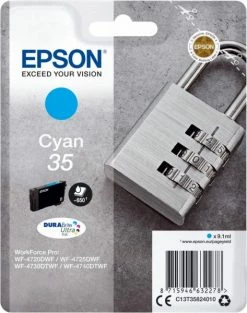 Druckerpatronen, Druckerzubehör Epson 35 DURABrite Ultra Tintenpatrone Cyan