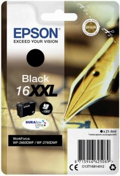Druckerpatronen, Druckerzubehör Epson 16XXL DURABrite Ultra Tintenpatrone Schwarz
