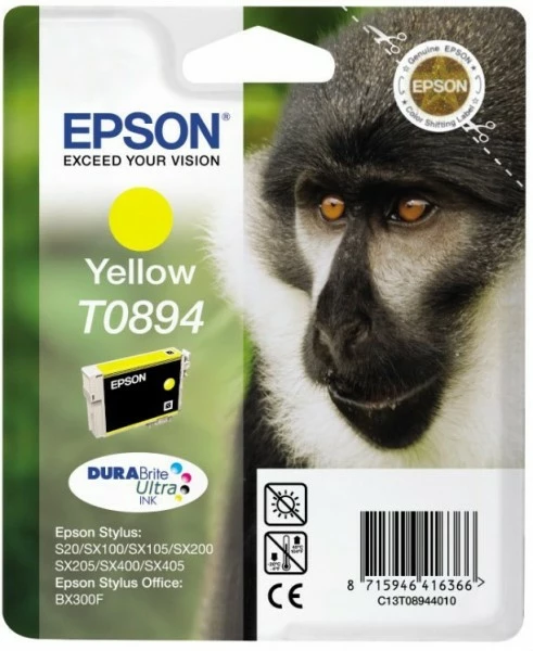 Druckerpatronen, Druckerzubehör Epson T 0894 Tinte DURABrite Ultra Gelb 1 Druckerpatronen, Druckerzubehör Epson T 0894 Tinte DURABrite Ultra Gelb