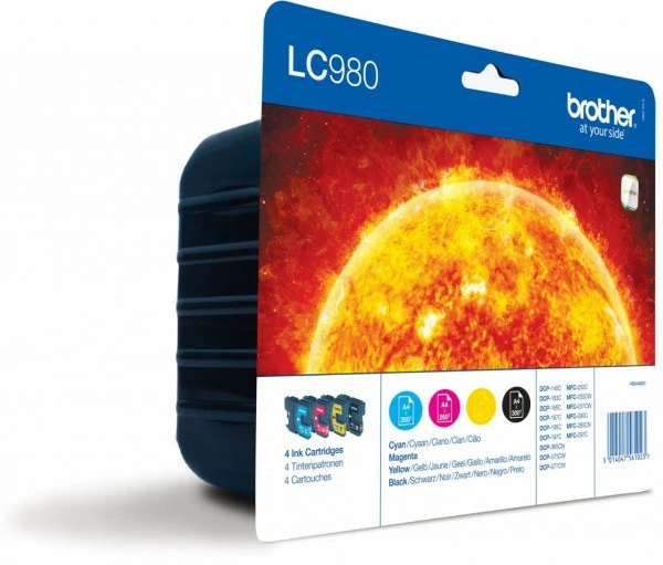 Druckerpatronen, Druckerzubehör Brother LC-980 VALBPDR Tinte ValuePack 4-farbig 1 Druckerpatronen, Druckerzubehör Brother LC-980 VALBPDR Tinte ValuePack 4-farbig