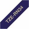 Druckerpatronen, Druckerzubehör Brother TZE-RN34 Textilband (12mm) Marineblau/gold