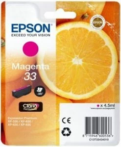 Druckerpatronen, Druckerzubehör Epson 33 Claria Premium Tintenpatrone Magenta
