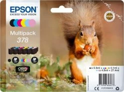 Druckerpatronen, Druckerzubehör Epson 378 Claria Photo HD Multipack 6-farbig