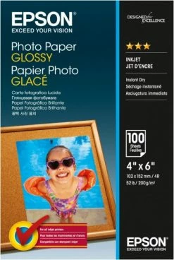 Druckerpatronen, Druckerzubehör Epson Photo Paper Glossy 10x15cm (100 B.)