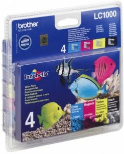 Druckerpatronen, Druckerzubehör Brother LC-1000 VALBPDR Tintenpatrone 4-farbig