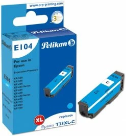 Druckerpatronen, Druckerzubehör Pelikan E104 Tintenpatrone Ersetzt Epson T33XL C Cyan