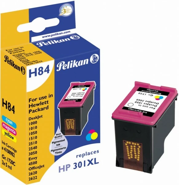 Druckerpatronen, Druckerzubehör Pelikan H84 Tintenpatrone Ersetzt HP CH564EE 3-farbig 1 Druckerpatronen, Druckerzubehör Pelikan H84 Tintenpatrone Ersetzt HP CH564EE 3-farbig