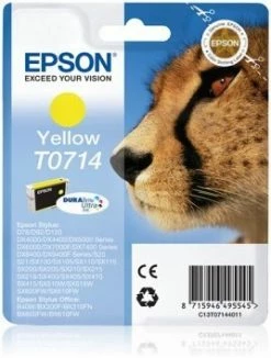 Druckerpatronen, Druckerzubehör Epson T 0714 Tinte DURABrite Ultra Gelb