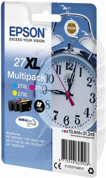 Druckerpatronen, Druckerzubehör Epson 27XL DURABrite Ultra Multipack 3-farbig 2 Druckerpatronen, Druckerzubehör Epson 27XL DURABrite Ultra Multipack 3-farbig – Bild 2